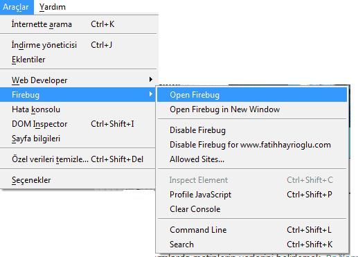 Firebug Hakkında Hersey