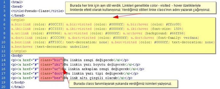 Css 8211; Bazı Stil &Ouml;zellikleri