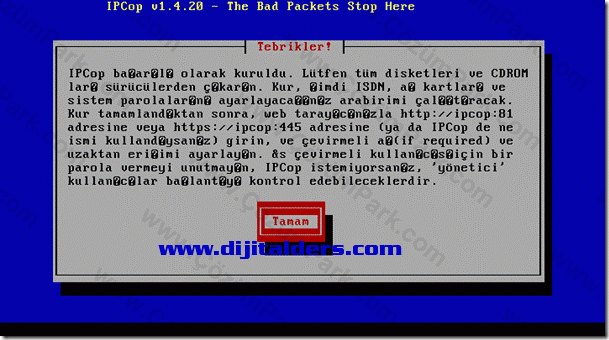 Ipcop Kurulumu
