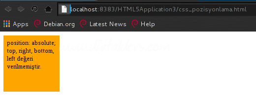 CSS position Kuralı