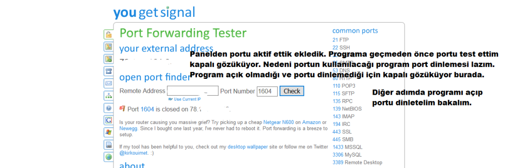 ZYXEL VMG3312-B10A/B10B Modemlerde Port Açma